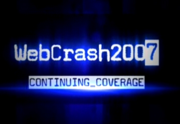 fake news video from The Onion: web crash 2007